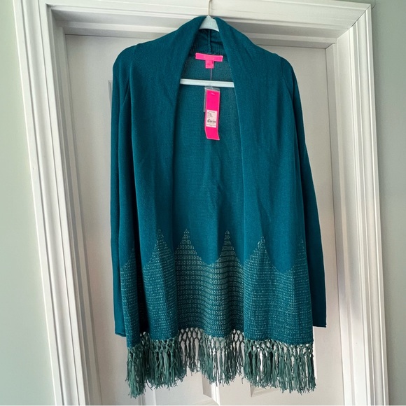Lilly Pulitzer Blue Tatum Cardigan - Picture 3 of 6